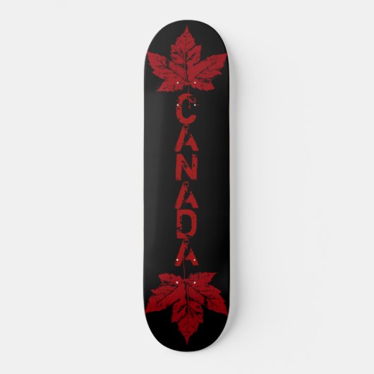 Cool Retro Canada Maple Leaf Skateboard (Voorkant)