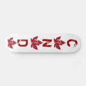 Cool Retro Canada Skateboard Feuille d'érable Vint (Horz)
