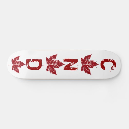 Cool Retro Canada Skateboard Feuille d'érable Vint (Horz)