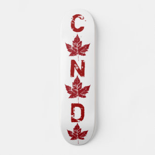 Cool Retro Canada Skateboard Maple Leaf