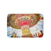 Cool  retro carnaval swing ride foto vet badmat (Voorkant)