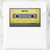 Cool Retro cassette ontwerp Rechthoekige Sticker (Tas)