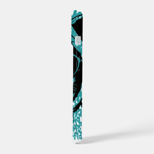 Cool Retro Cat with Sunglasses iPhone 15 Hoesje (Linkerkant)