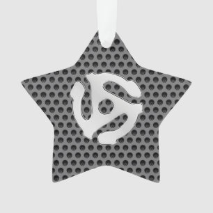 COOL Retro  Chroom, zoals 45-spacer DJ Print Ornament