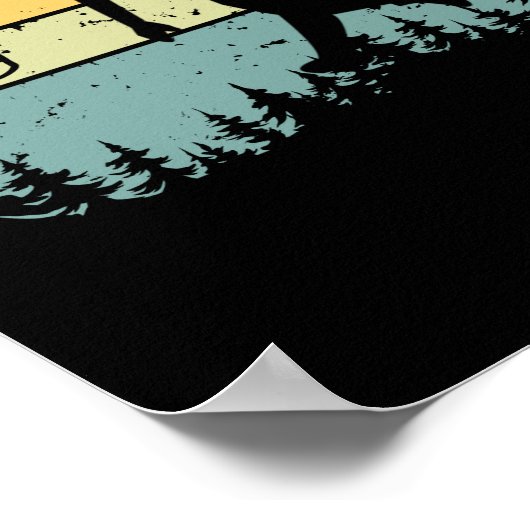 Cool Retro Disk Golf Sport  Poster (Hoek)