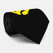 COOL Retro  Geel 45 voorzetkamer DJ Stropdas (Opgerold)