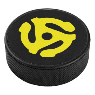 COOL Retro  Geel 45 voorzetkamer Grafisch Hockey Puck