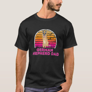 Cool Retro German Shepherd Dad - Hondenliefhebber T-shirt