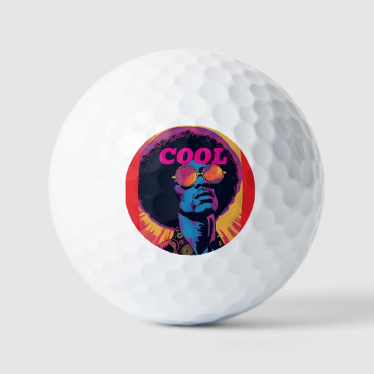 Cool/Retro golfballen (Voorkant)