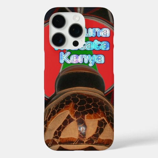 Cool Retro  Hakuna Matata Gifts Kenya Guard Case-Mate iPhone Case (Achterkant)