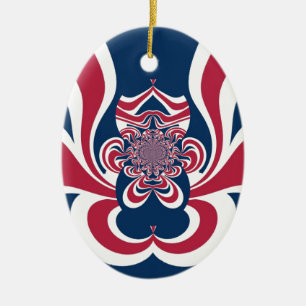 Cool Retro Hakuna Matata Gifts trendy flag Keramisch Ornament