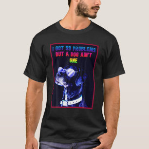 Cool Retro  hond met bril Funny Phrase D T-shirt