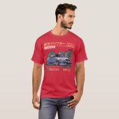 Cool Retro Japans JDM Tokyo Japan Drift T-shirt (Voorkant volledig)