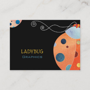 Cool Retro Ladybug Cartes de visite