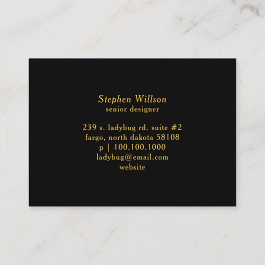 Cool Retro Ladybug Cartes de visite (Dos)