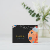Cool Retro Ladybug Cartes de visite (Debout devant)