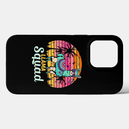 Cool  Retro Llama Squad Case-Mate iPhone Case (Achterkant (horizontaal))