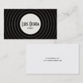 Cool Retro Music DJ Visitekaartje (Voorkant / Achterkant)