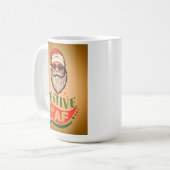 Cool Retro Père Noël Holiday Mug (Devant gauche)