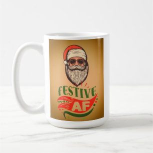 Cool Retro Père Noël Holiday Mug