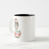 Cool Retro Père Noël Mug (Devant gauche)