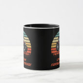 Cool Retro Personalized Farming Legend Tractor Mok (Midden)