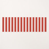 Cool retro red and white stripes yogamat (Voorkant (horizontaal))