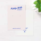 Cool Retro Script Earning Display Card-kaart Visitekaartje (Bureau)