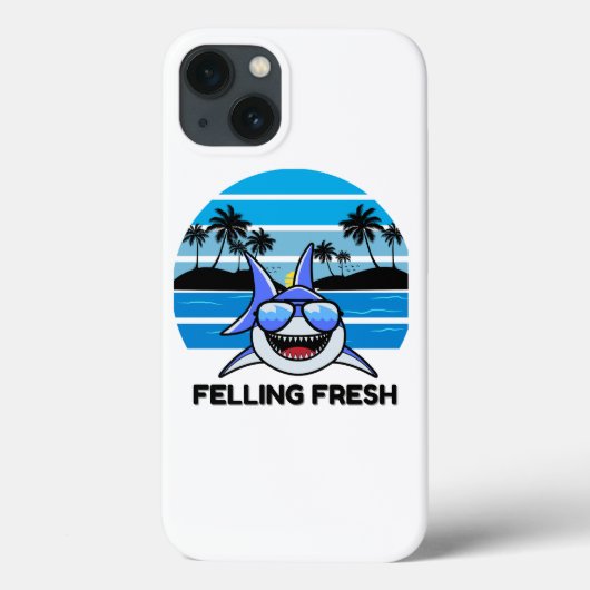 Cool Retro Shark with Sunglasses Case-Mate iPhone Case (Achterkant)