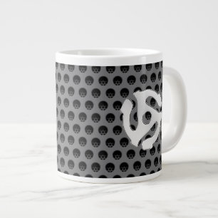 COOL Retro  Silver Chrome, zoals 45 spacer DJ Jumbo Mok