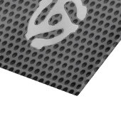 COOL Retro  Silver Chrome, zoals 45 spacer DJ Snijplank (Hoek)