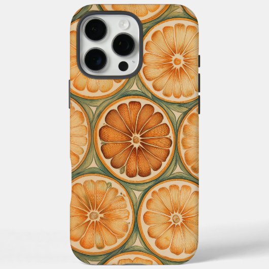 Cool Retro Sinaasappel Patroon iPhone 16 Pro Max H Case-Mate iPhone Case (Achterkant)