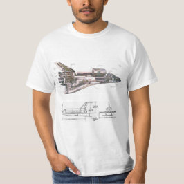 Cool Retro Space Shuttle T-shirt