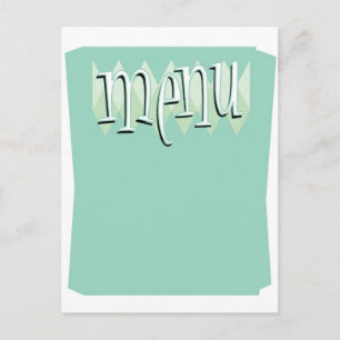 Cool retro stijl Blank menu sjabloon