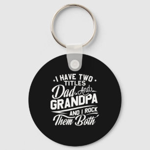 Cool Retro Stijl Cadeau Voor Nieuwe Grootvaders _1 Sleutelhanger