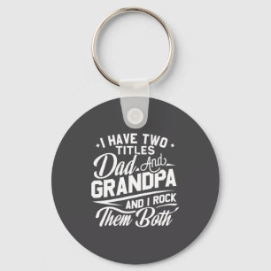 Cool Retro Stijl Cadeau Voor Nieuwe Grootvaders Sleutelhanger