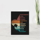 Cool Retro  stijl scouting wet Kaart (Voorkant)