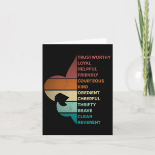 Cool Retro stijl scouting wet Kaart