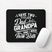 Cool Retro Style Gift For New Grandpas _2  Muismat (Met muis)