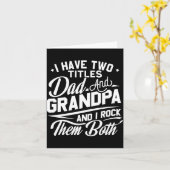 Cool Retro Style Gift For New Grandpas Kaart (Gele Bloem)