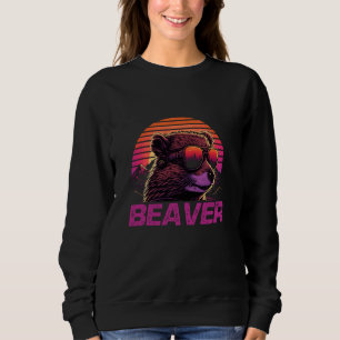Cool Retro Sunset Zonnebril Bever Trui