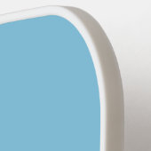 Cool Retro Typography Monogram Initial | Blue Pickleball Paddle (Links Detail)