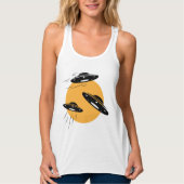Cool Retro UFO Invasion Tank Top (Voorkant)