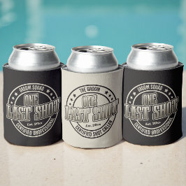 Cool Retro Vintage Typografie Bruidegom Bachelor P Blikjeskoeler