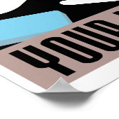 Cool Retro was uw handen Poster (Hoek)