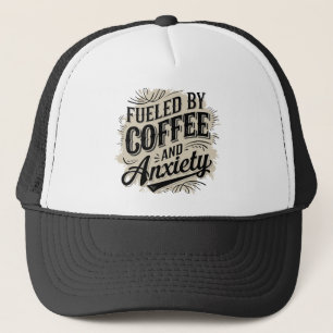Cool retro woordkunst koffie trucker pet