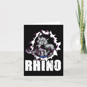 Cool Rhino Fitness Bodybuilding Gewichtheffen Kaart