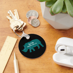 Cool Rhinoceros Sleutelhanger
