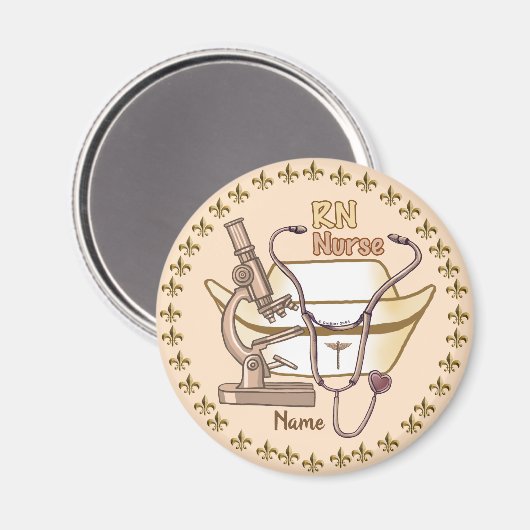 Cool RN Infirmière aimant (Recto/Verso)