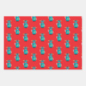 Cool Robot Boys Birthday Inpakpapier Vel (Voorkant 2)